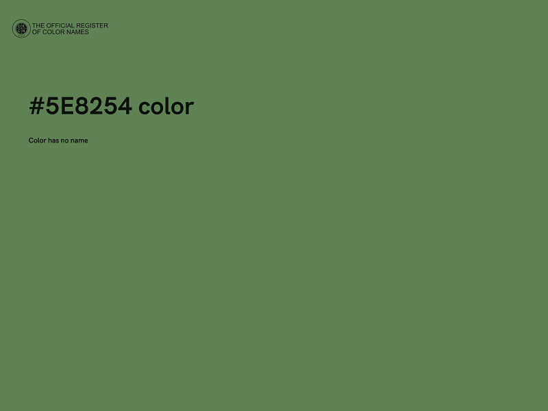 #5E8254 color image