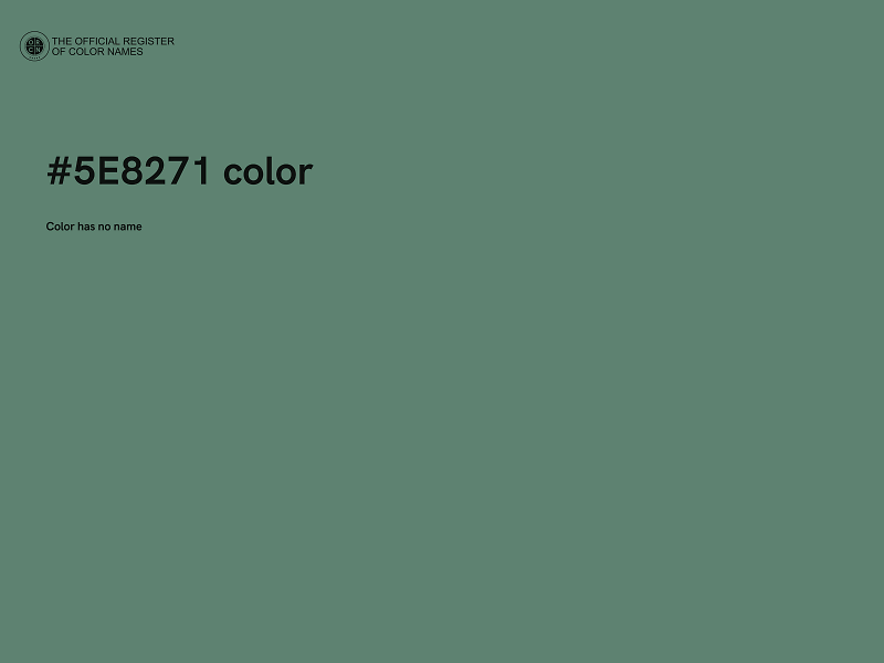 #5E8271 color image
