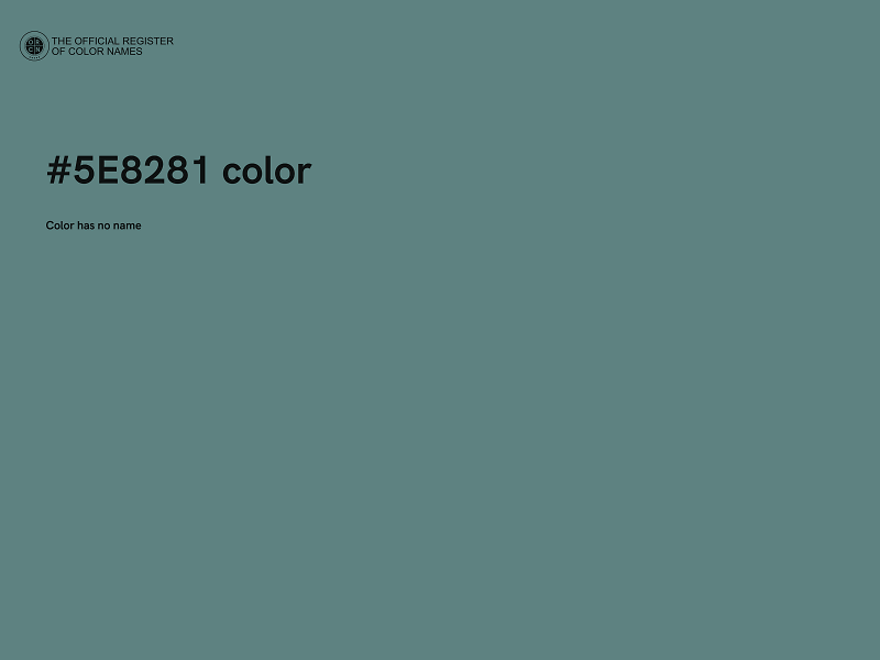 #5E8281 color image