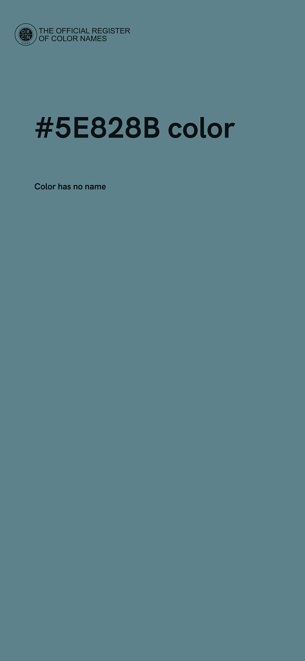 #5E828B color image