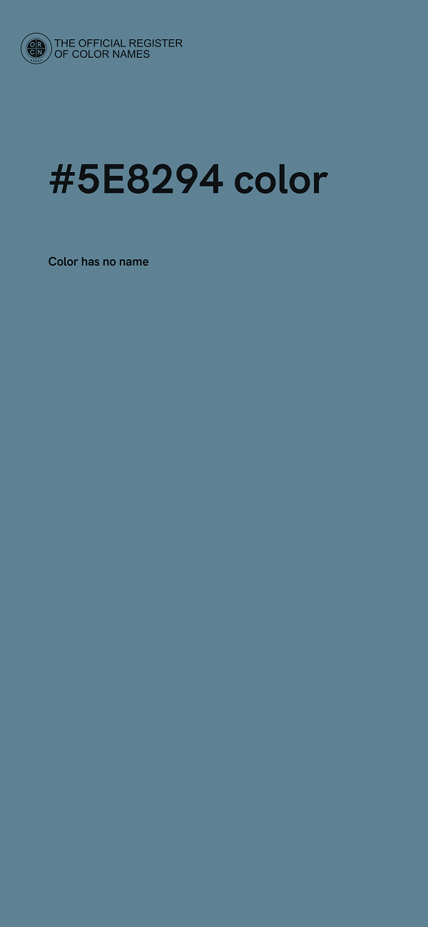 #5E8294 color image