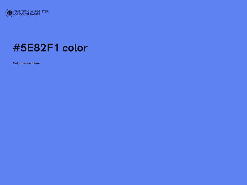 #5E82F1 color image