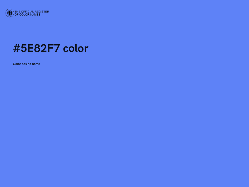 #5E82F7 color image