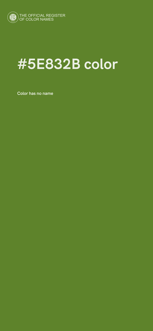 #5E832B color image