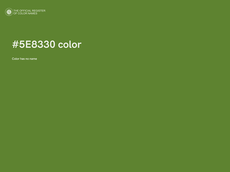 #5E8330 color image