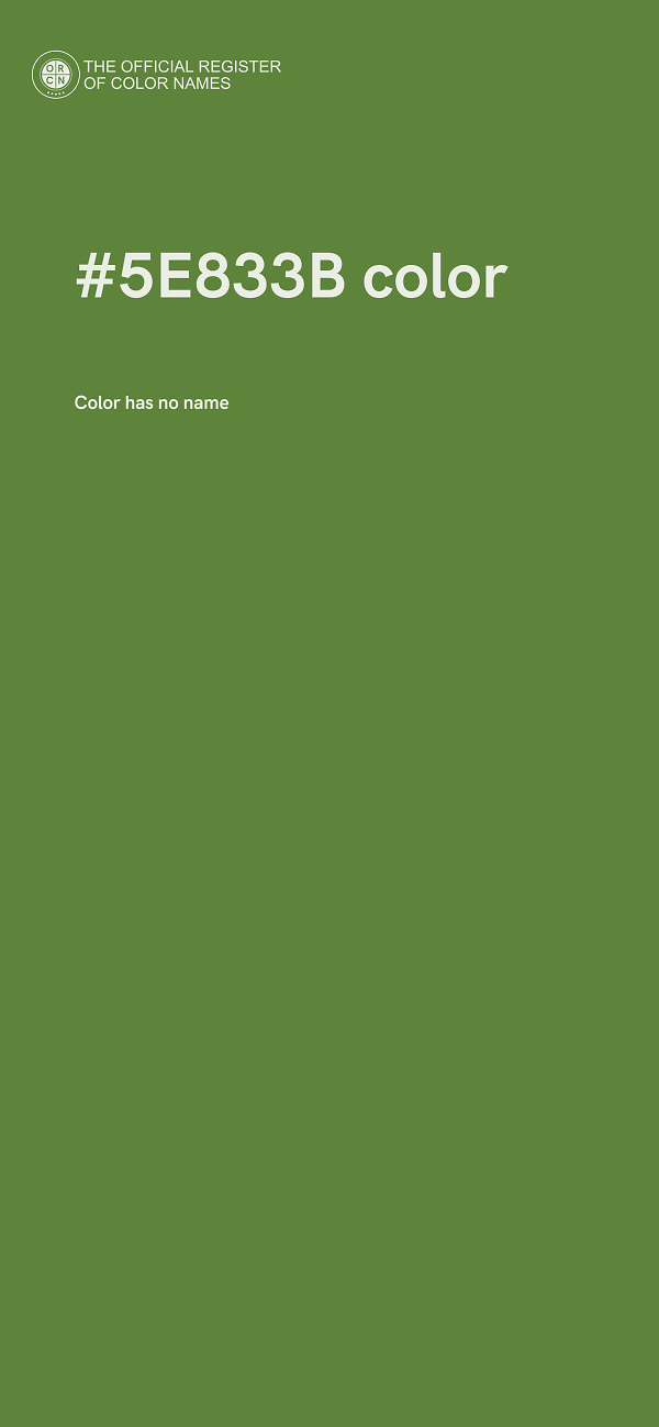#5E833B color image