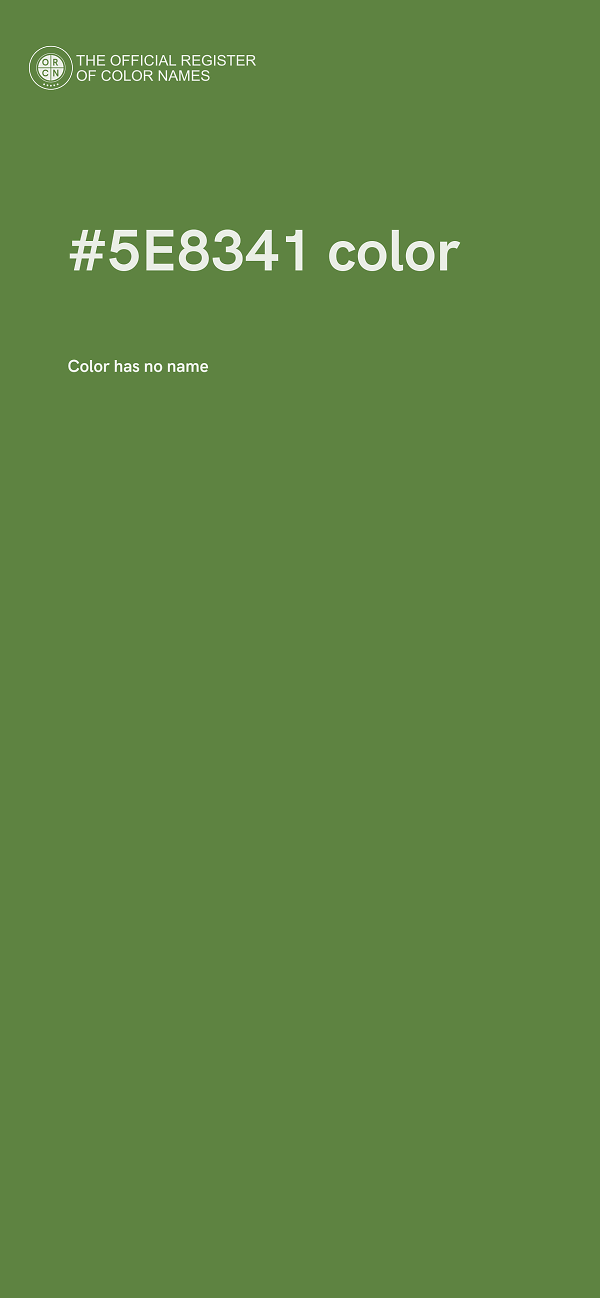 #5E8341 color image