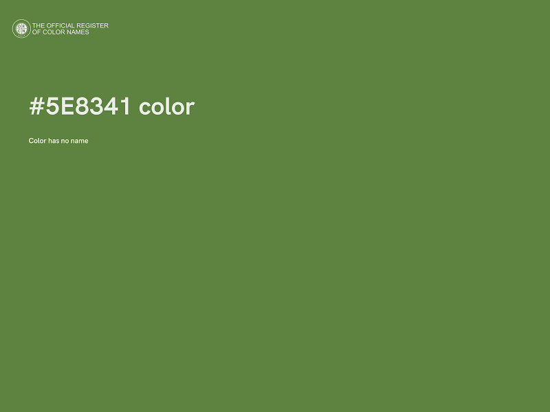 #5E8341 color image