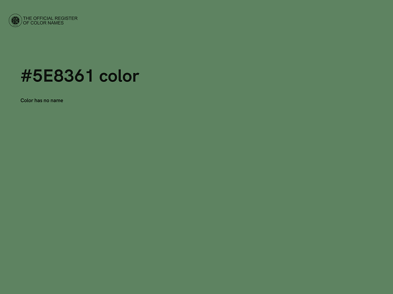 #5E8361 color image