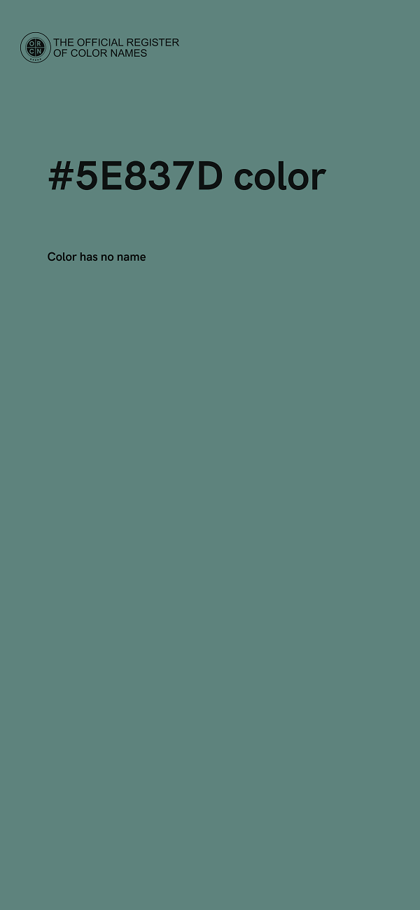 #5E837D color image