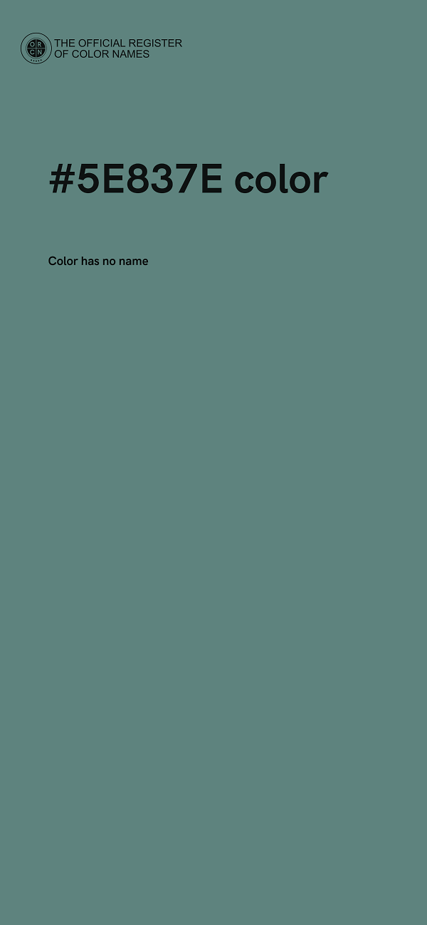 #5E837E color image