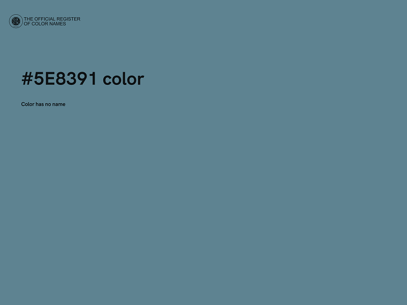 #5E8391 color image