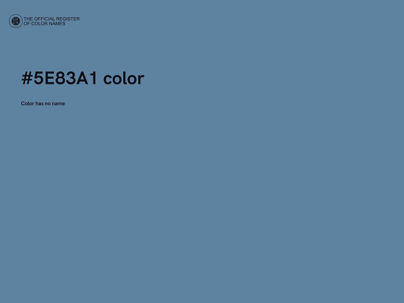 #5E83A1 color image