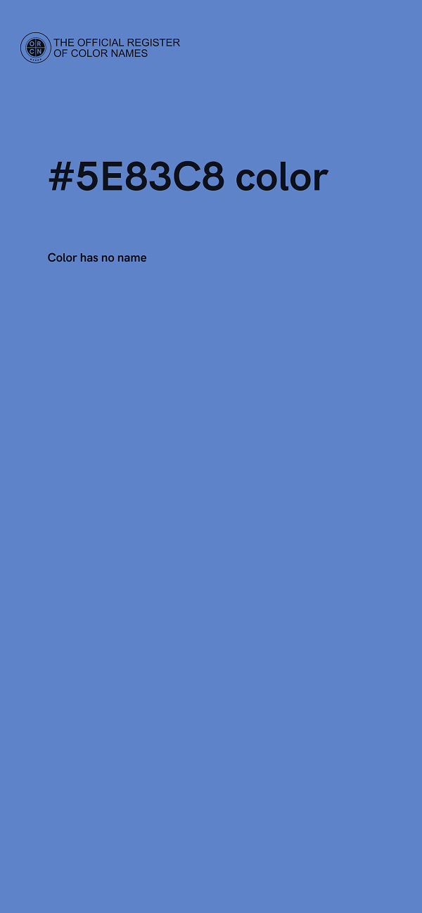 #5E83C8 color image