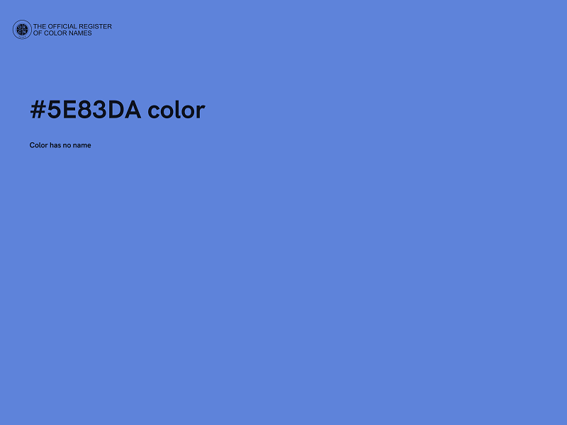 #5E83DA color image