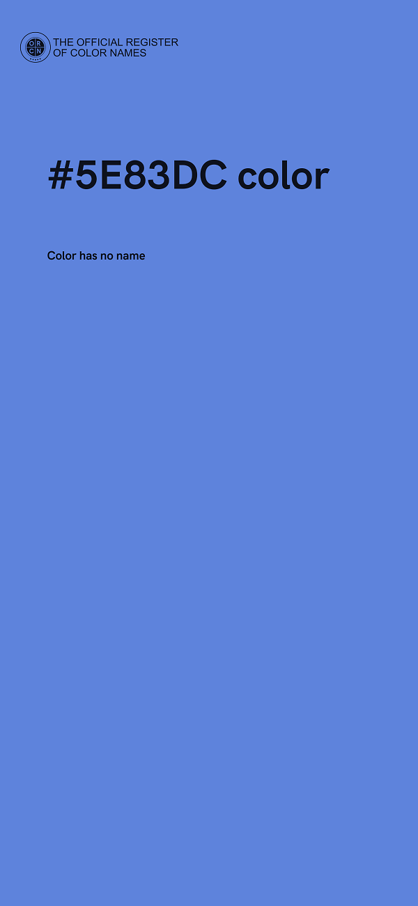 #5E83DC color image