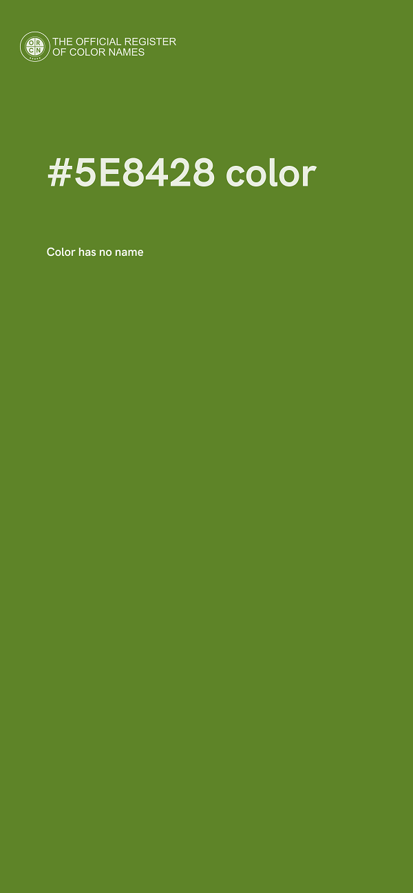 #5E8428 color image