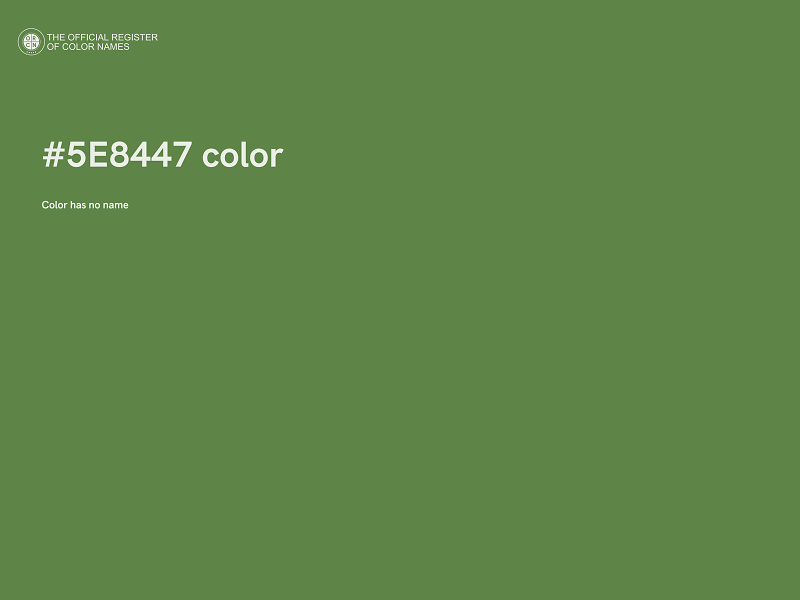 #5E8447 color image