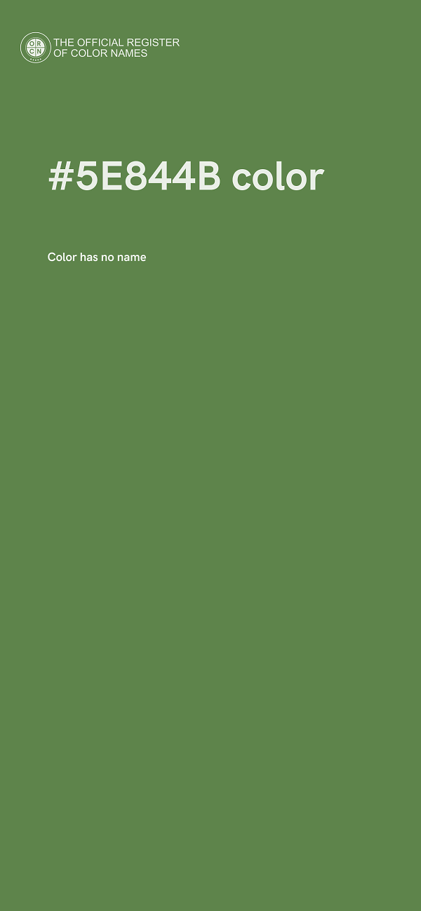 #5E844B color image