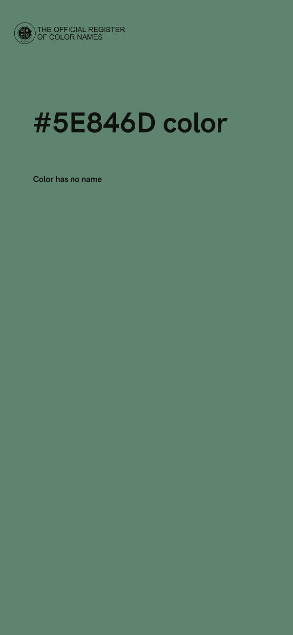 #5E846D color image
