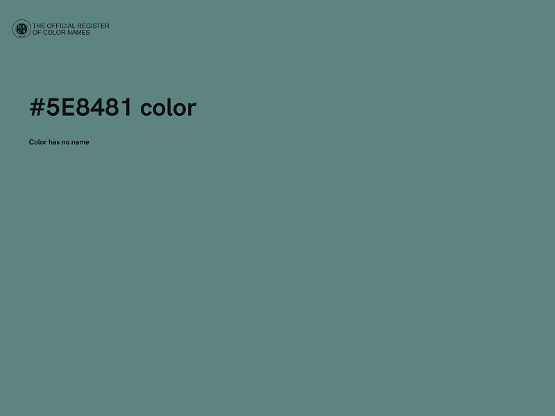 #5E8481 color image