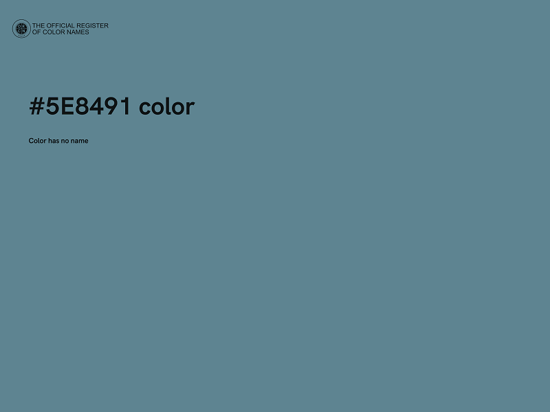 #5E8491 color image