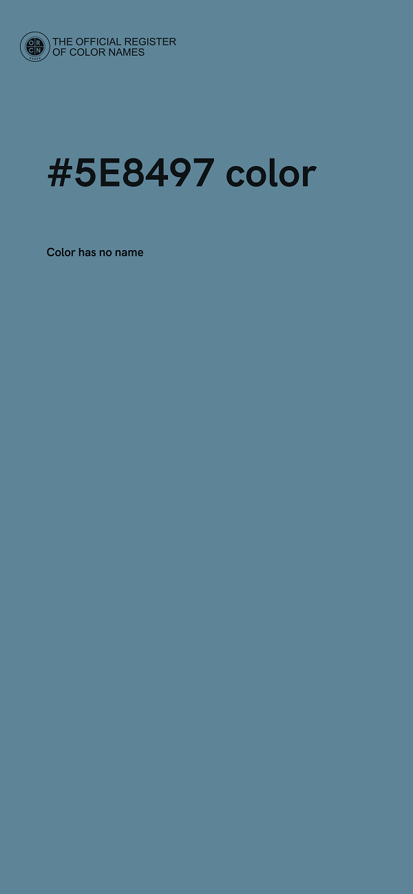 #5E8497 color image