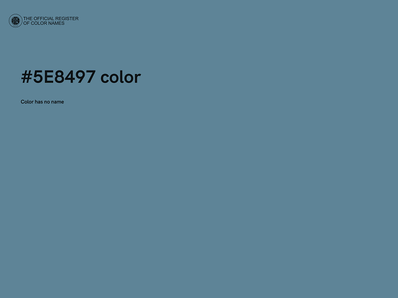 #5E8497 color image