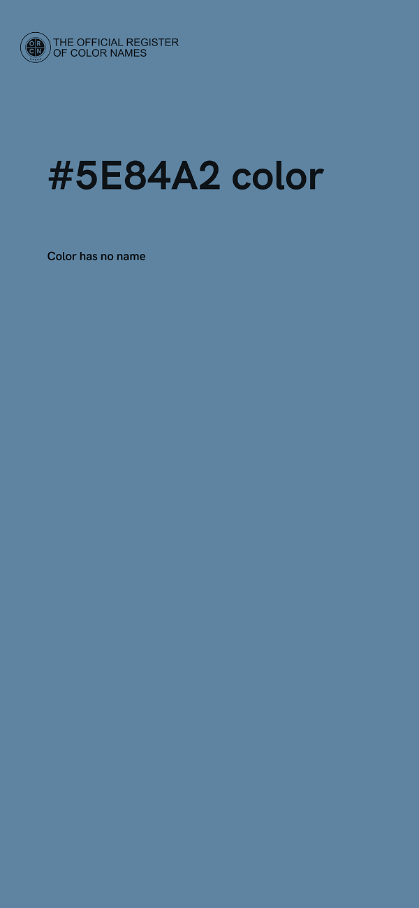 #5E84A2 color image