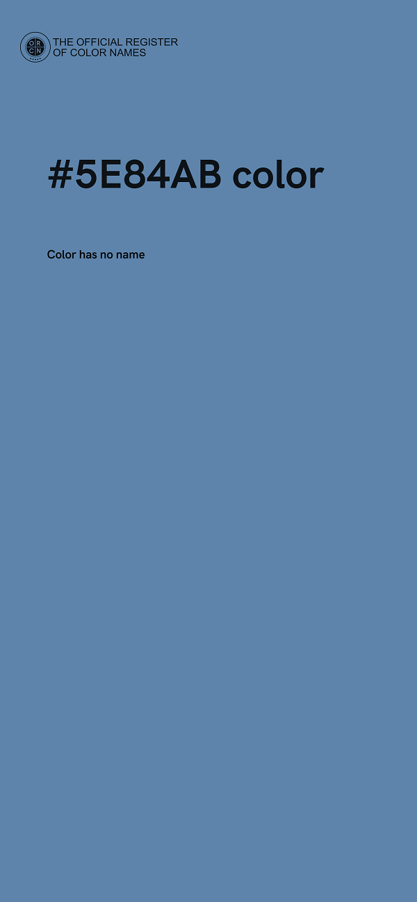#5E84AB color image