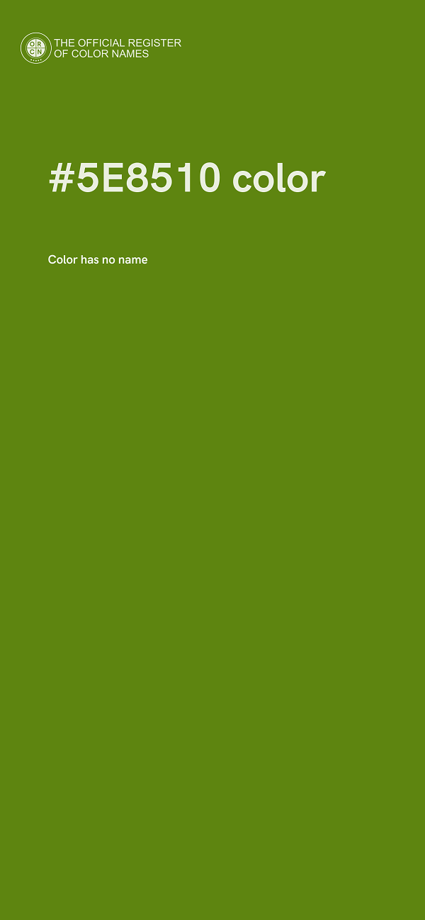 #5E8510 color image
