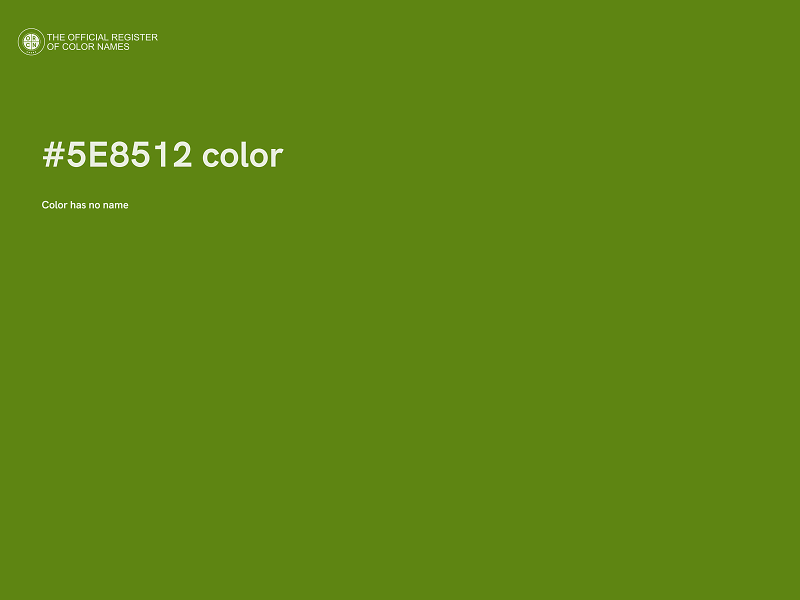#5E8512 color image