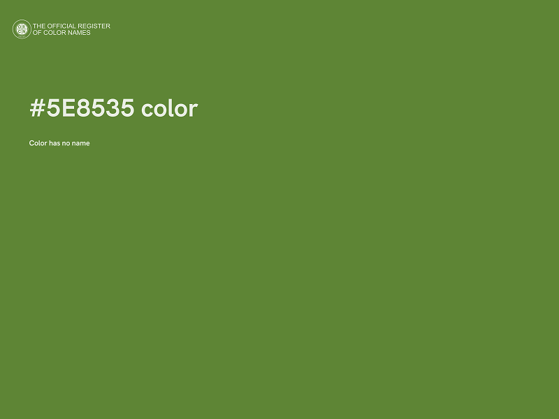 #5E8535 color image