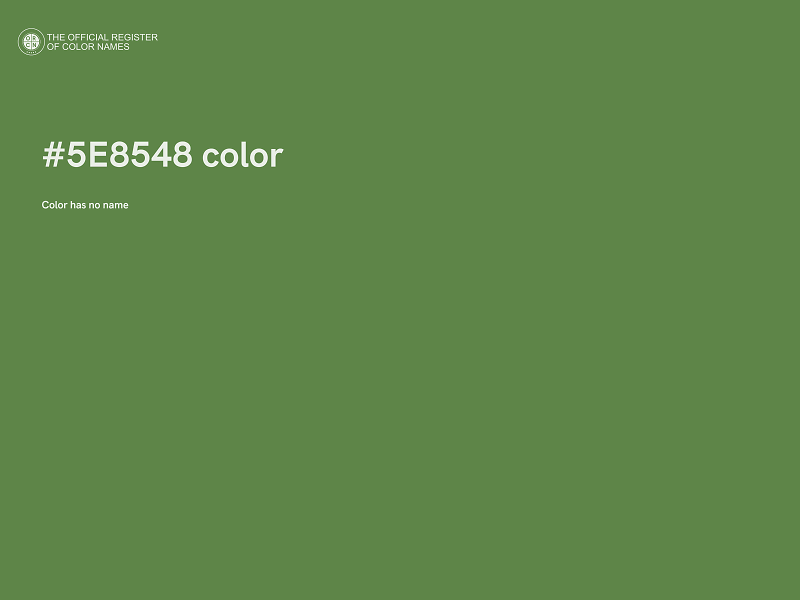 #5E8548 color image