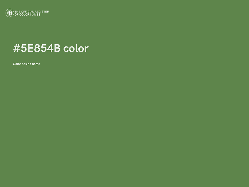 #5E854B color image