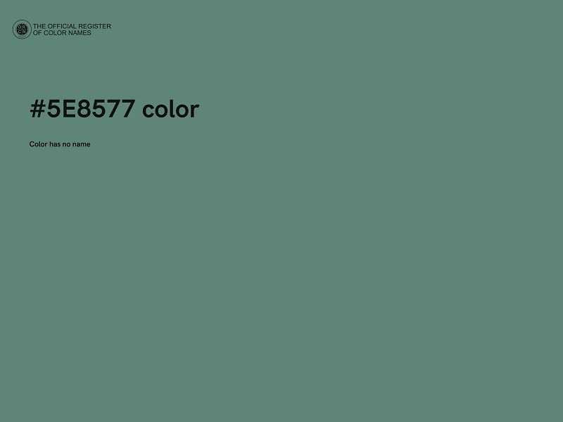 #5E8577 color image