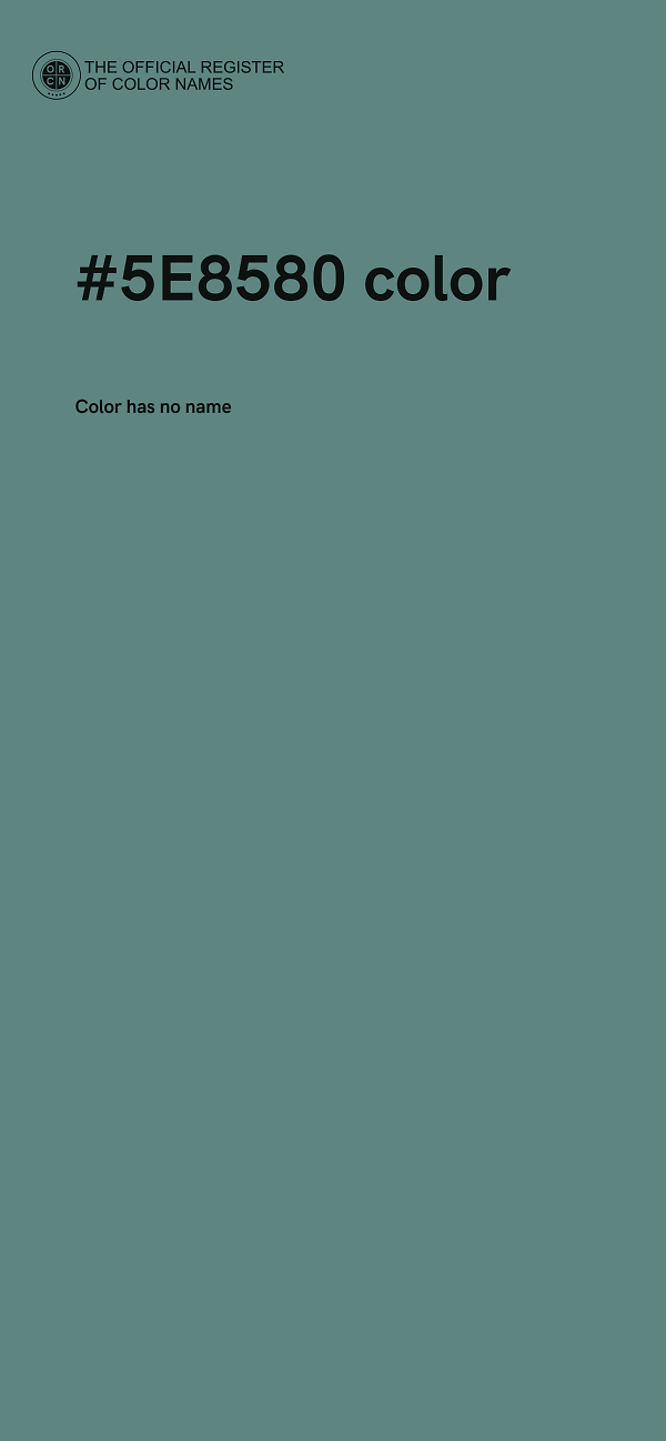 #5E8580 color image