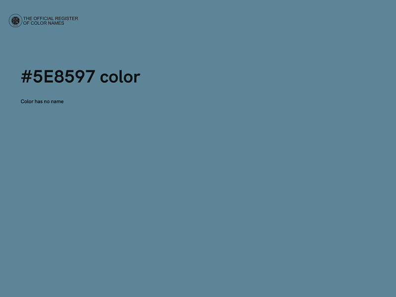 #5E8597 color image