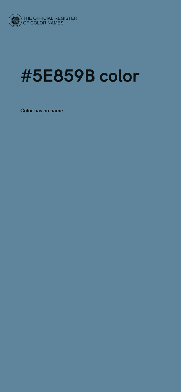 #5E859B color image