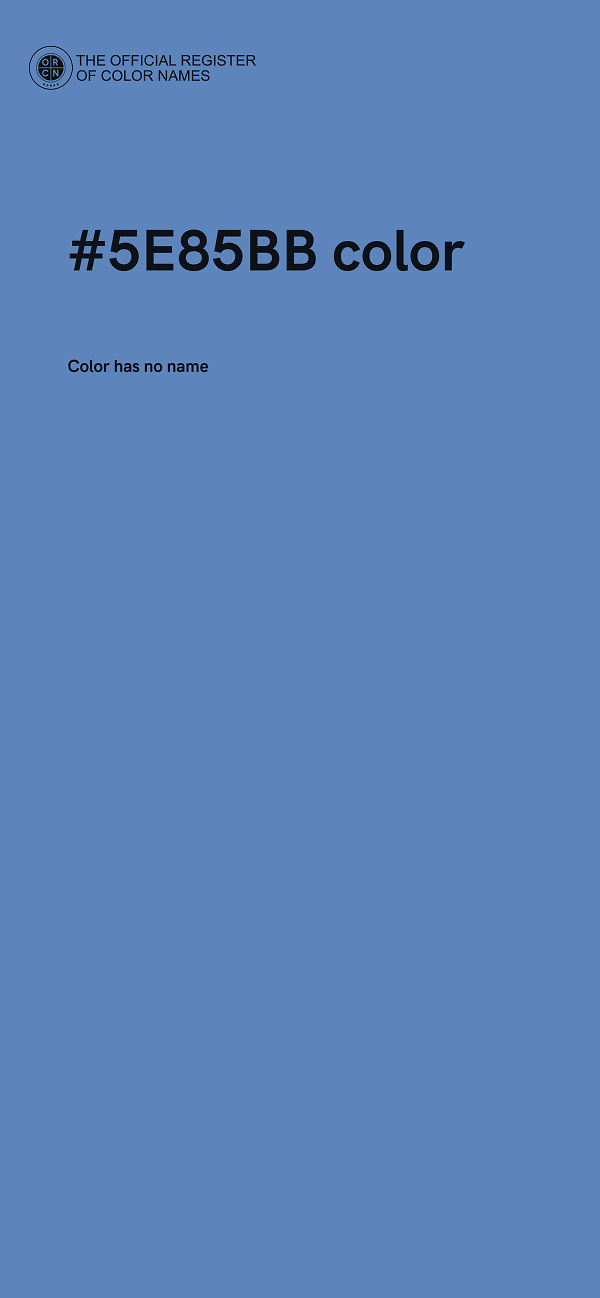 #5E85BB color image