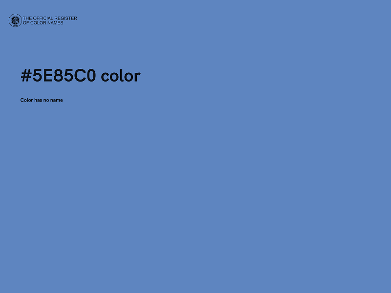 #5E85C0 color image