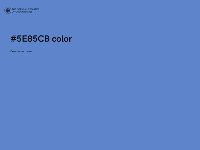 #5E85CB color image