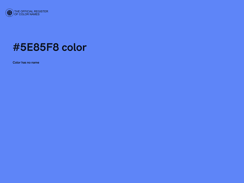 #5E85F8 color image