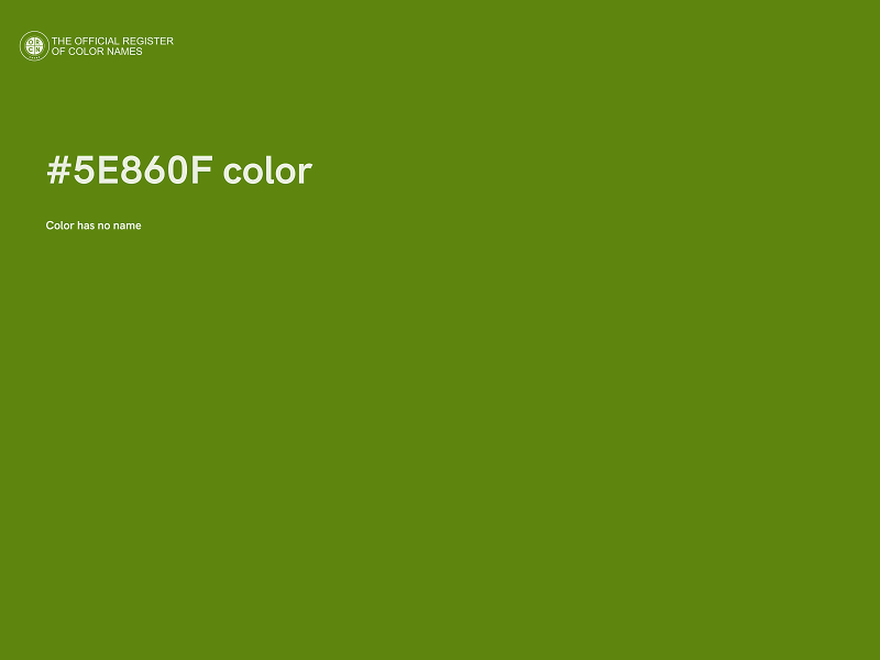#5E860F color image