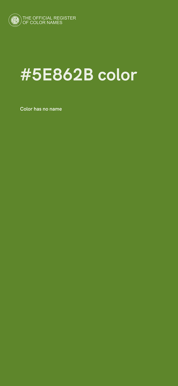 #5E862B color image