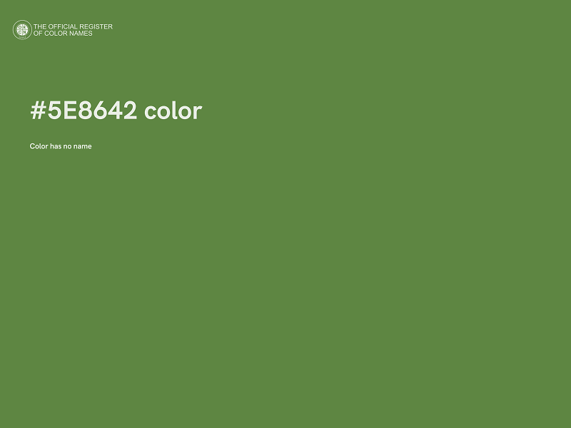 #5E8642 color image