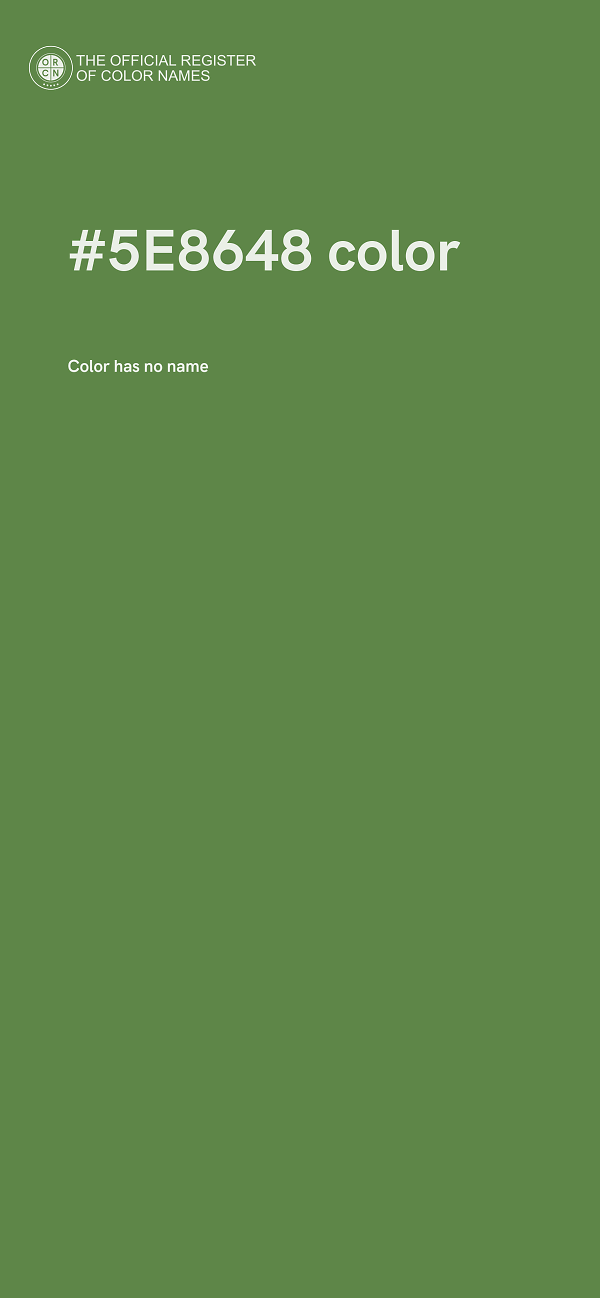 #5E8648 color image