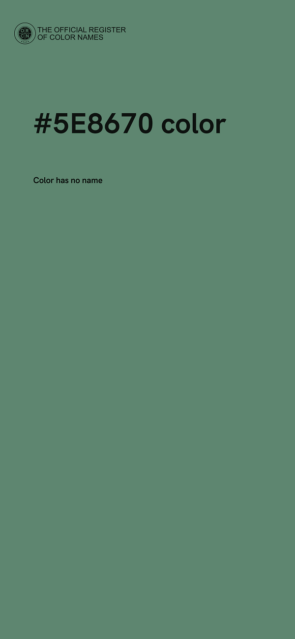 #5E8670 color image