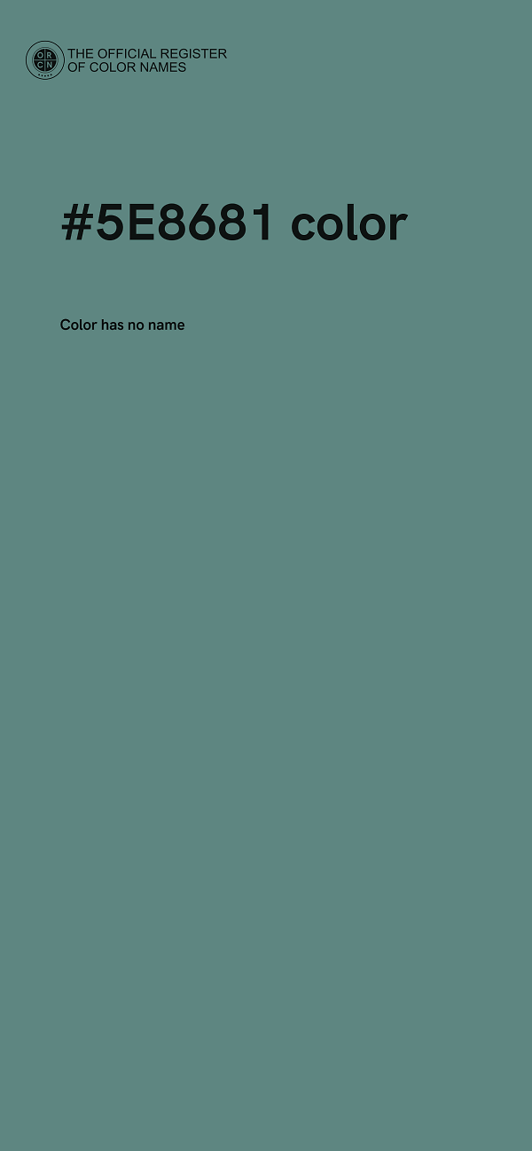 #5E8681 color image