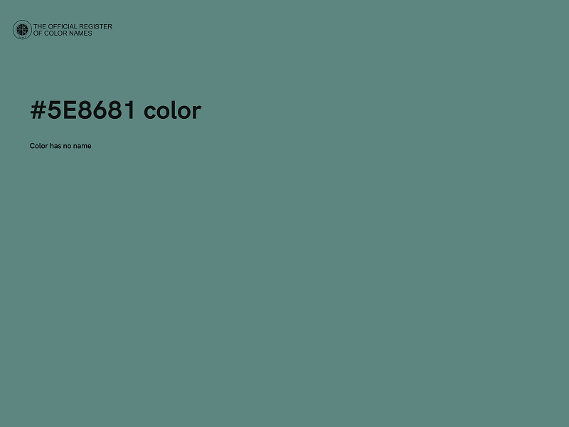 #5E8681 color image